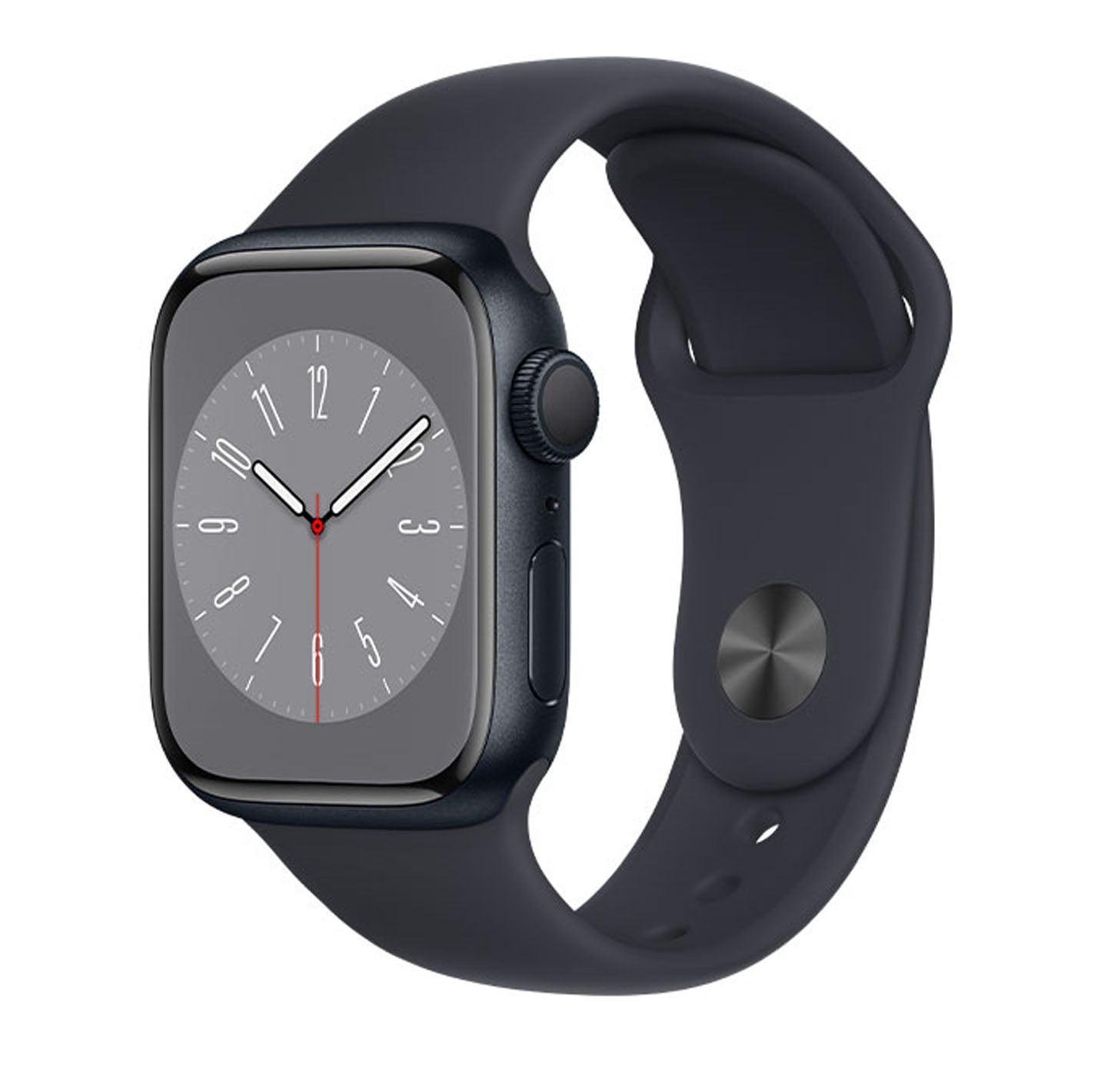 Apple Watch Series 8 41mm Midnight Black gut Refurbished orig. Ladekabel Armband