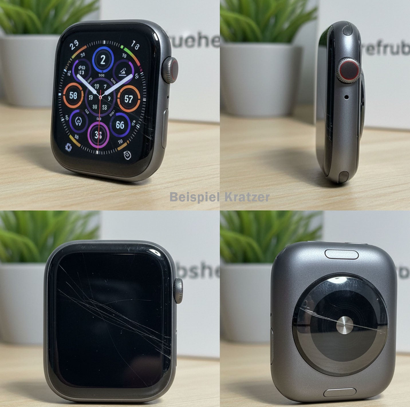 Apple Watch Series 8 45mm Sillver gut Refurbished Inkl. orig. Ladekabel