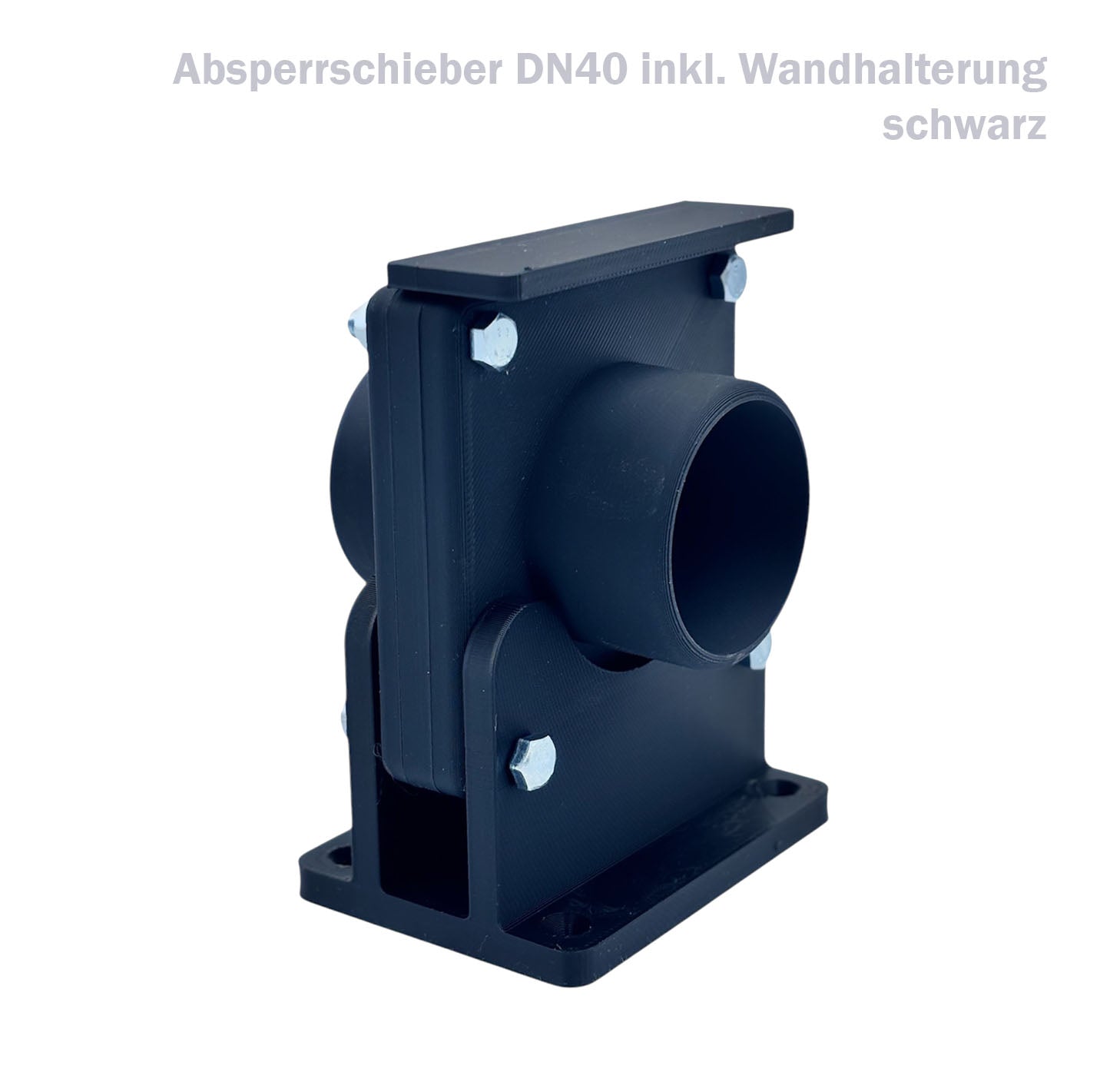 Blastgate Sperrschieber Absauganlage DN40 50 75 HT Rohr Werkstatt Magnet