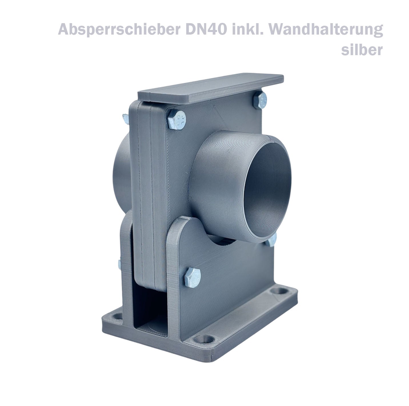 Blastgate Sperrschieber Absauganlage DN40 50 75 HT Rohr Werkstatt Magnet