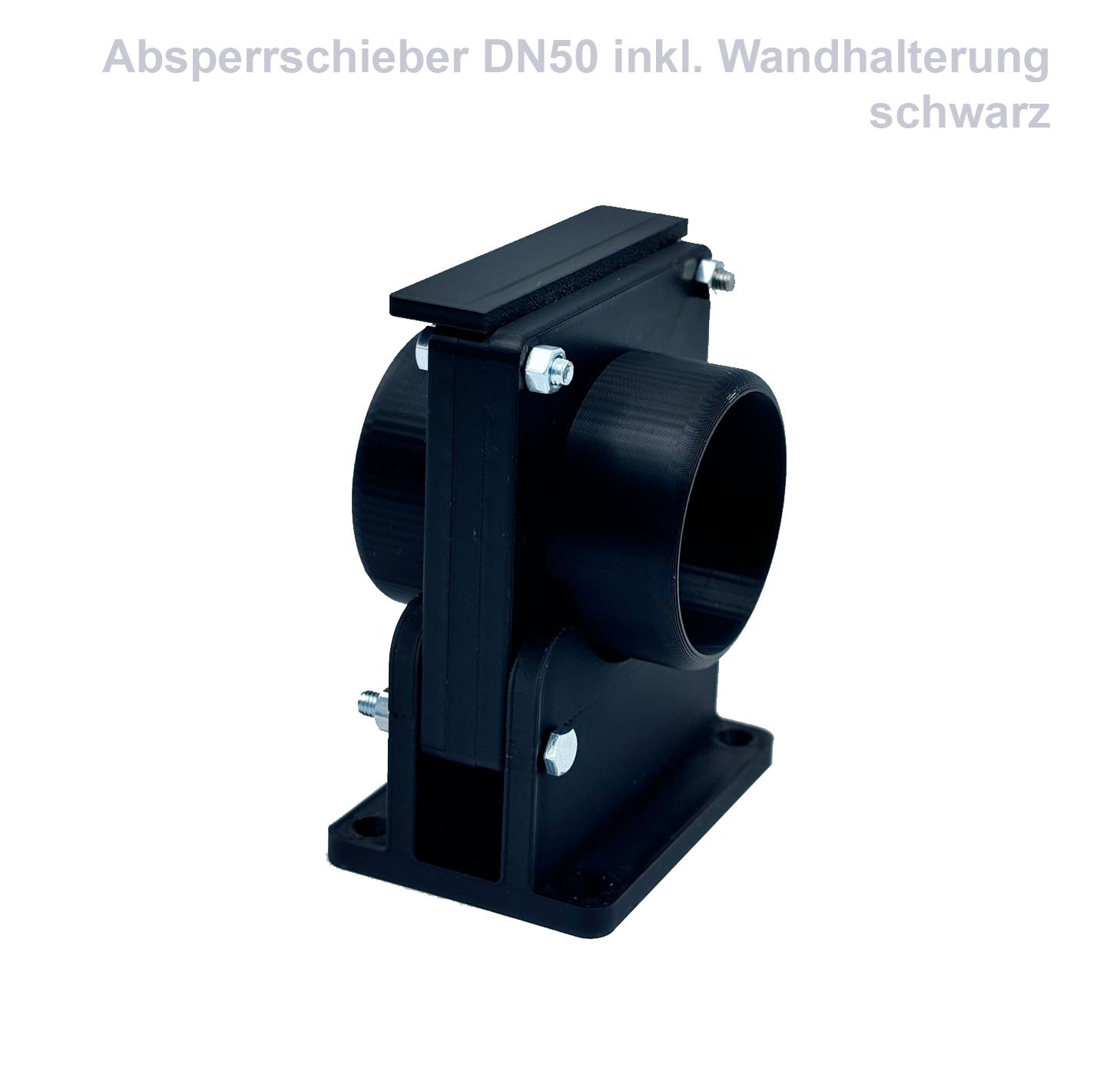 Blastgate Sperrschieber Absauganlage DN40 50 75 HT Rohr Werkstatt Magnet