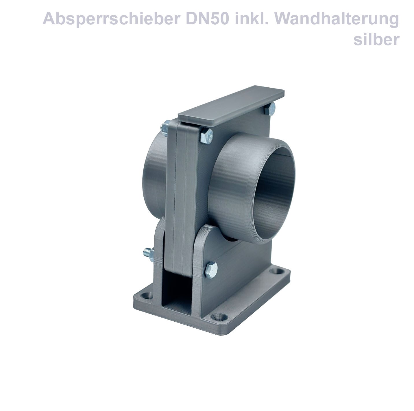 Blastgate Sperrschieber Absauganlage DN40 50 75 HT Rohr Werkstatt Magnet