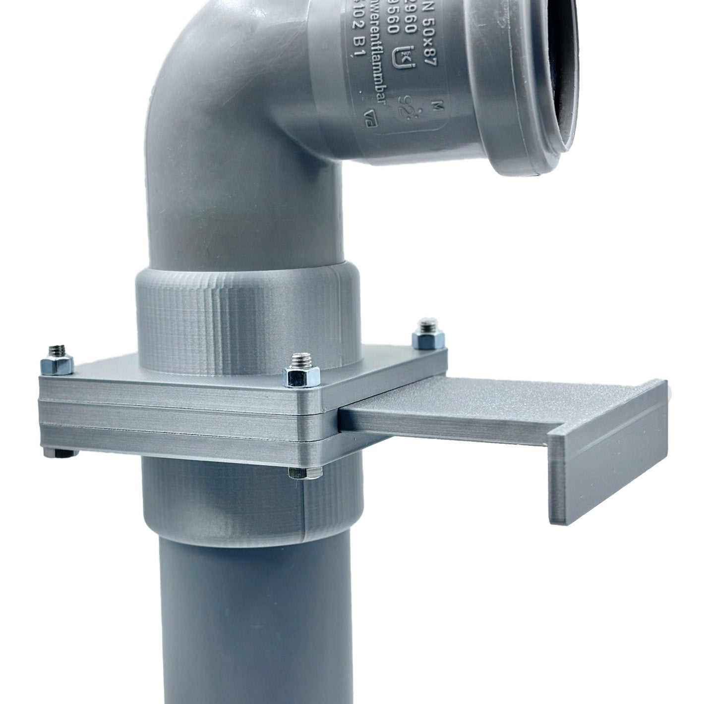 Blastgate Sperrschieber Absauganlage DN40 50 75 HT Rohr Werkstatt Magnet