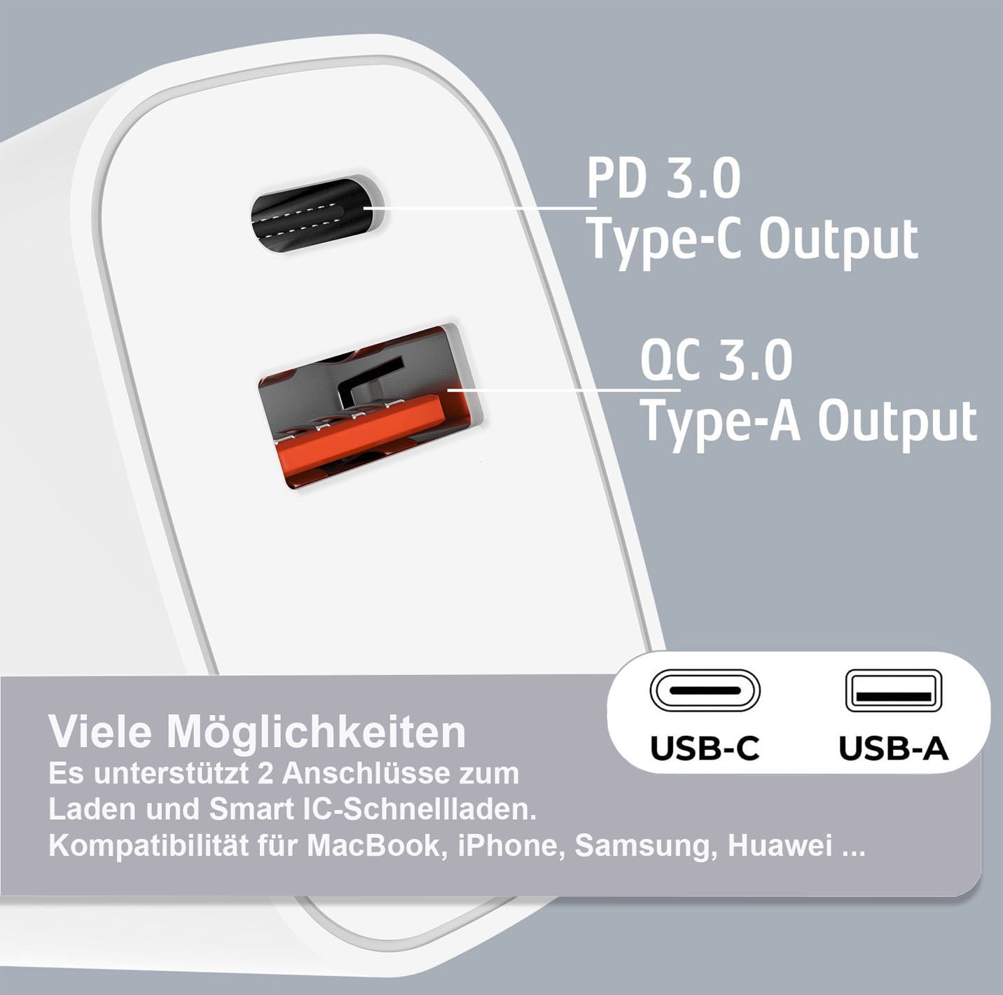 USB C auf USB C Ladekabel 60W 0,5m 1m 2m Ladegerät 35W für iPhone 15 16 Samsung