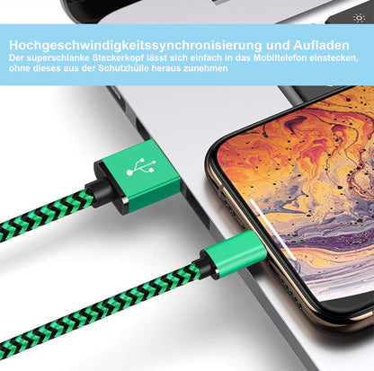 iPhone 2m Schnell Ladekabel Datenkabel Kabel iPhone 6 7 8 XR 11 12 iPad