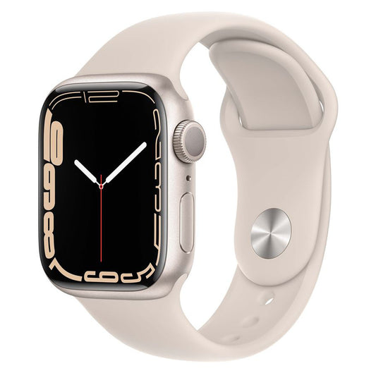 Apple Watch Series 7 41mm Starlight gut Refurbished Inkl. orig. Ladekabel