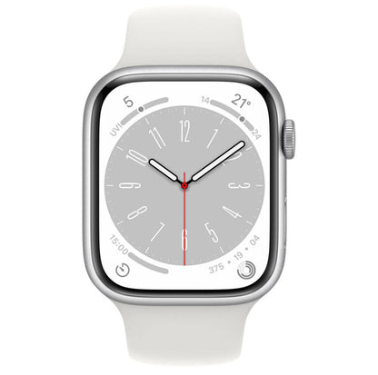 Apple Watch Series 8 45mm Sillver gut Refurbished Inkl. orig. Ladekabel