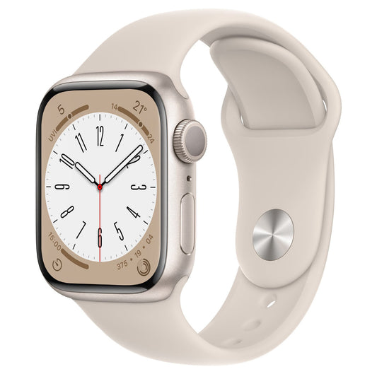 Apple Watch Series 8 41mm Starlight gut Refurbished Inkl. orig. Ladekabel