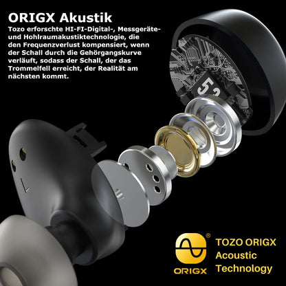 Bluetooth Kopfhörer In Ear Tozo A1 mini Headset kabellos Sport 5.3 22 Std IPX5