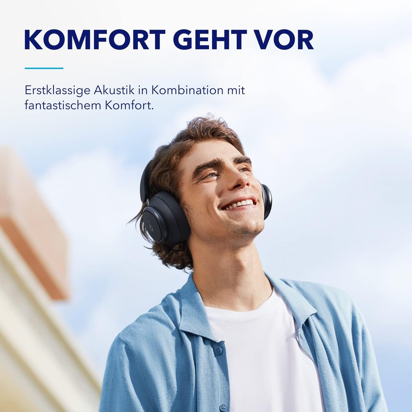 Bluetooth Kopfhörer Over Ear Soundcore by Anker Space Q45 kabellos Sport 50 Std.