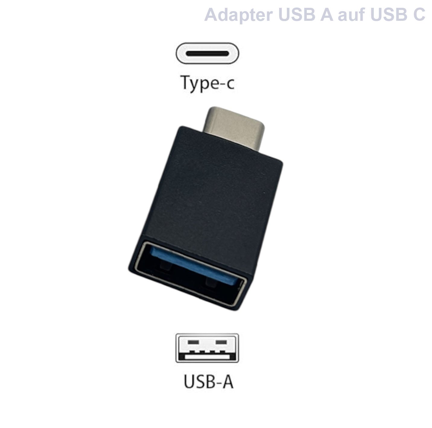 USB Adapter Konverter USB C USB A Micro USB für iPhone 15 Samsung Xiaomi Huawei