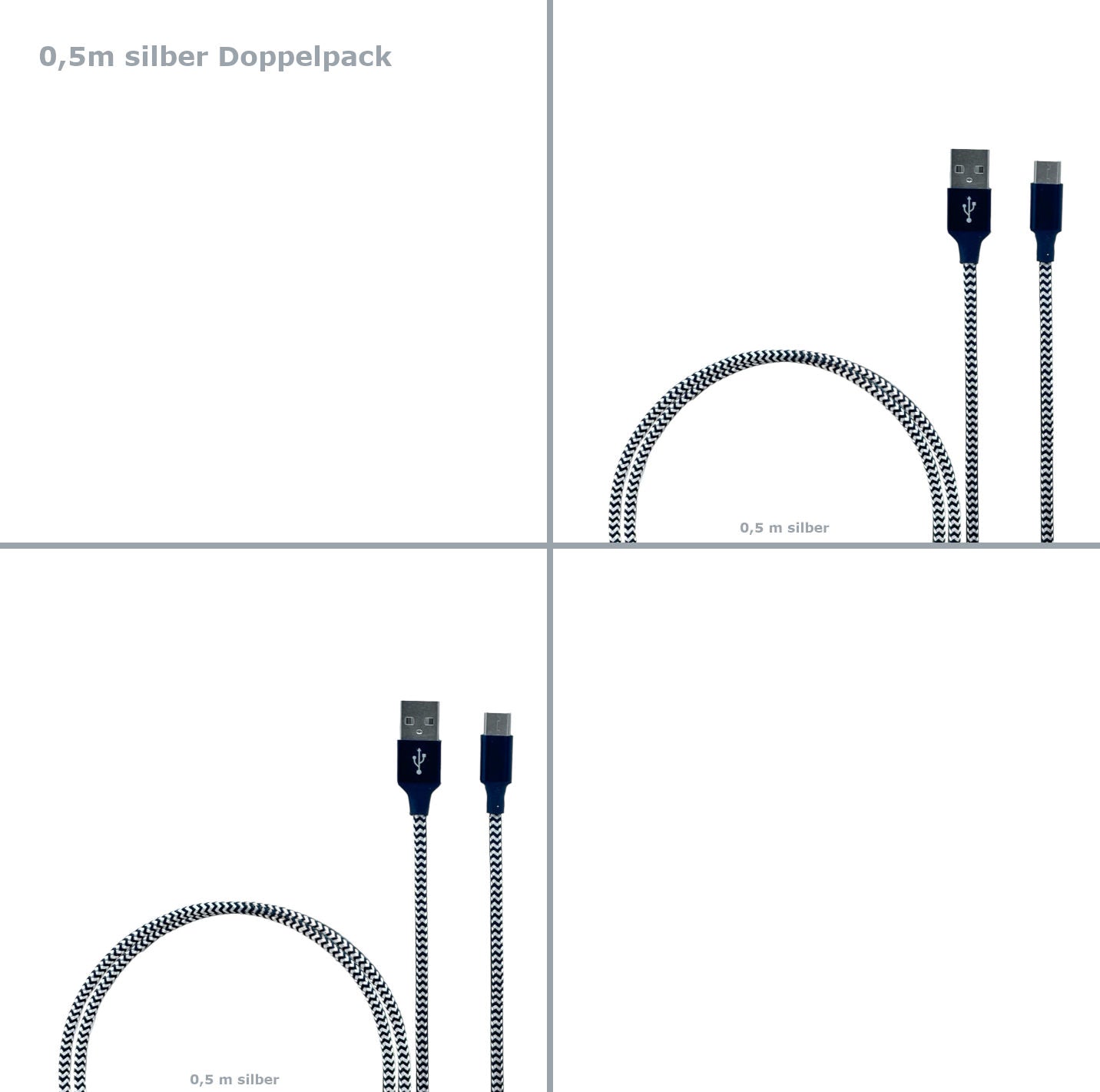 USB C Schnell Ladekabel Datenkabel Kabel 0,5m 1m 2m 3m Samsung Handy Tablet JUFD