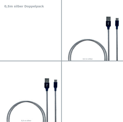 USB C Schnell Ladekabel Datenkabel Kabel 0,5m 1m 2m 3m Samsung Handy Tablet JUFD