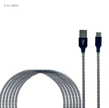 USB C Schnell Ladekabel Datenkabel Kabel 0,5m 1m 2m 3m Samsung Handy Tablet JUFD