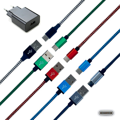 USB C Schnell Ladekabel Datenkabel Kabel 0,5m 1m 2m 3m Samsung Handy Tablet JUFD