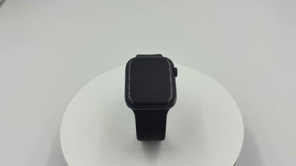 Apple Watch Series 7 45mm Midnight Black gut Refurbished Inkl. orig. Ladekabel