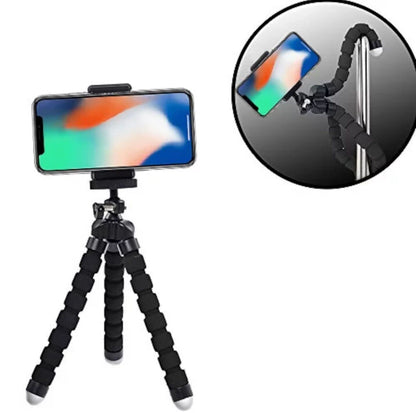 Handy Tablet Halterung Stativ Selfie Stick flexibel Bluetooth Dreibein Klemmen