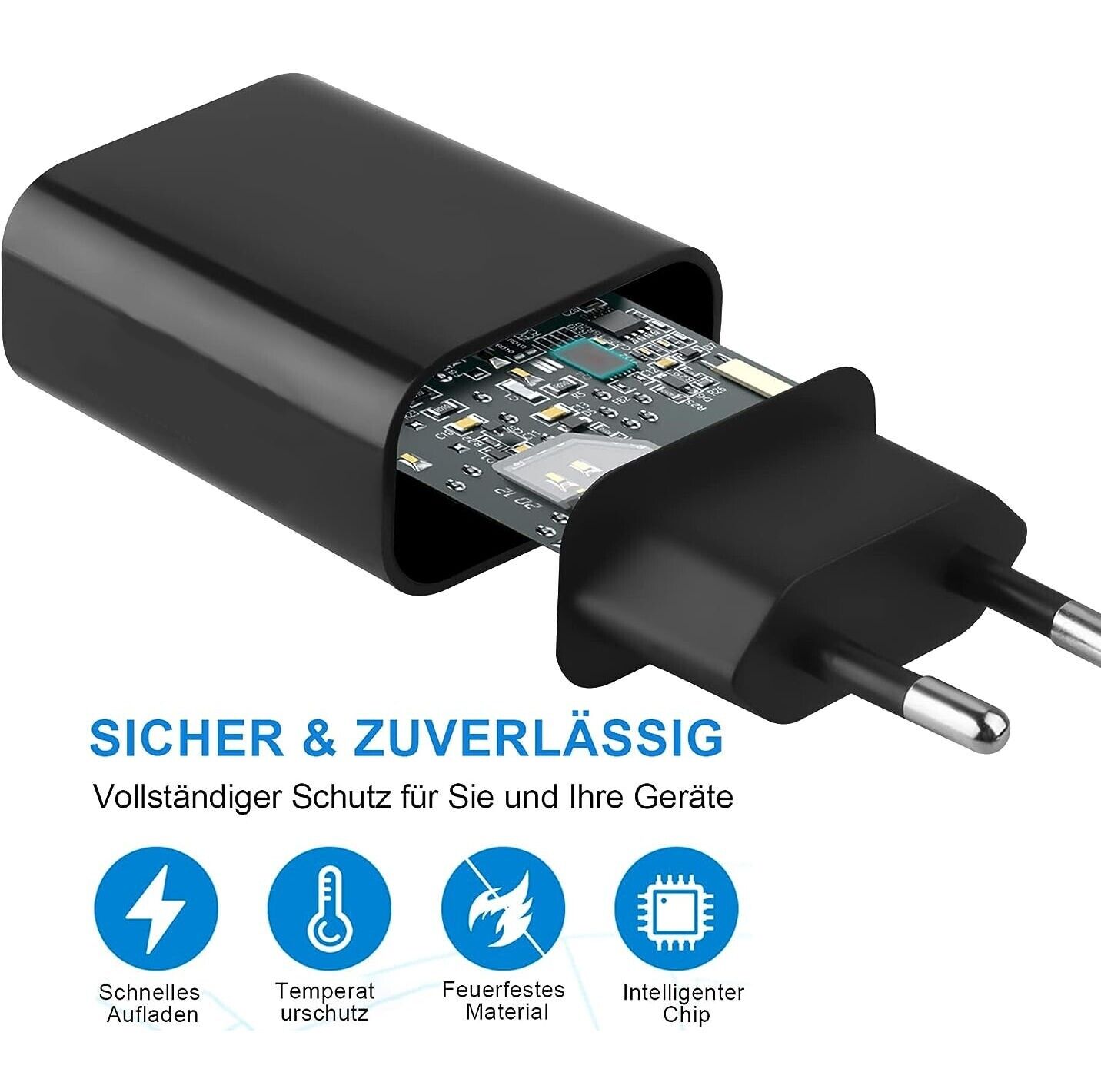 USB Ladegerät 18 W Schnellladegerät Quick Charge 3.0 USB Netzteil Handy Tablet